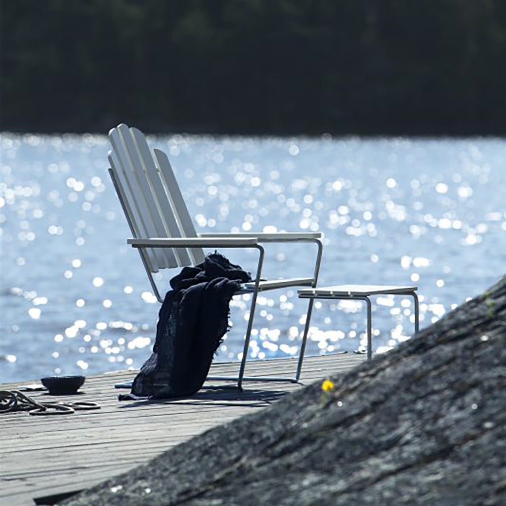 Grythyttan fodskammel A3 hvid,