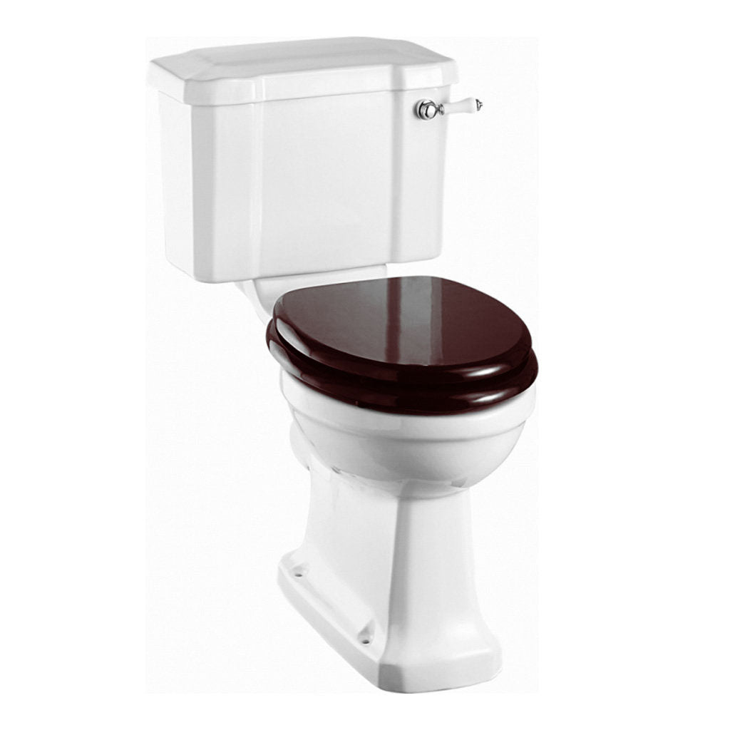 Toilet Burlington m/højere siddehøjde og sort sæde