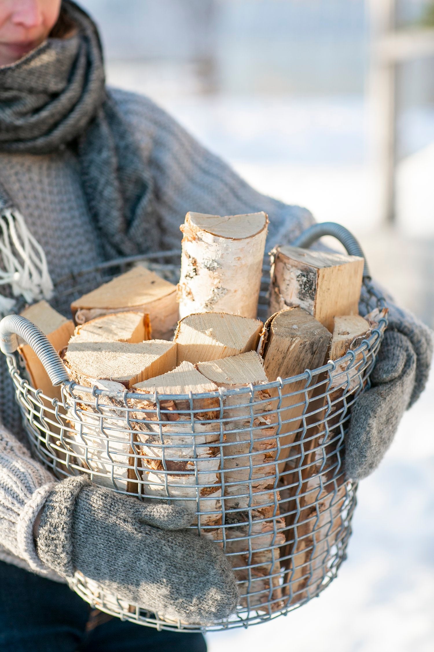 Trådkurv Korbo Classic 24L - Galvaniseret