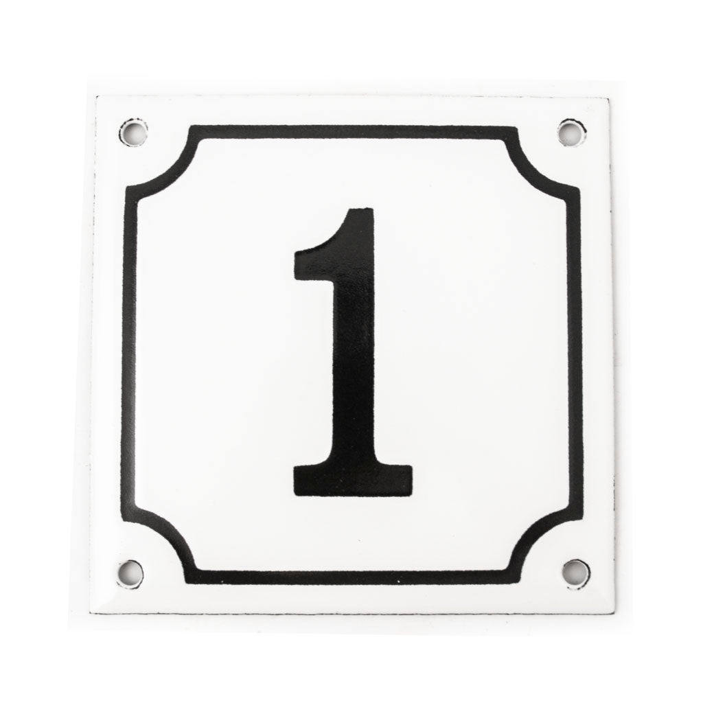 Husnummer emalje 1