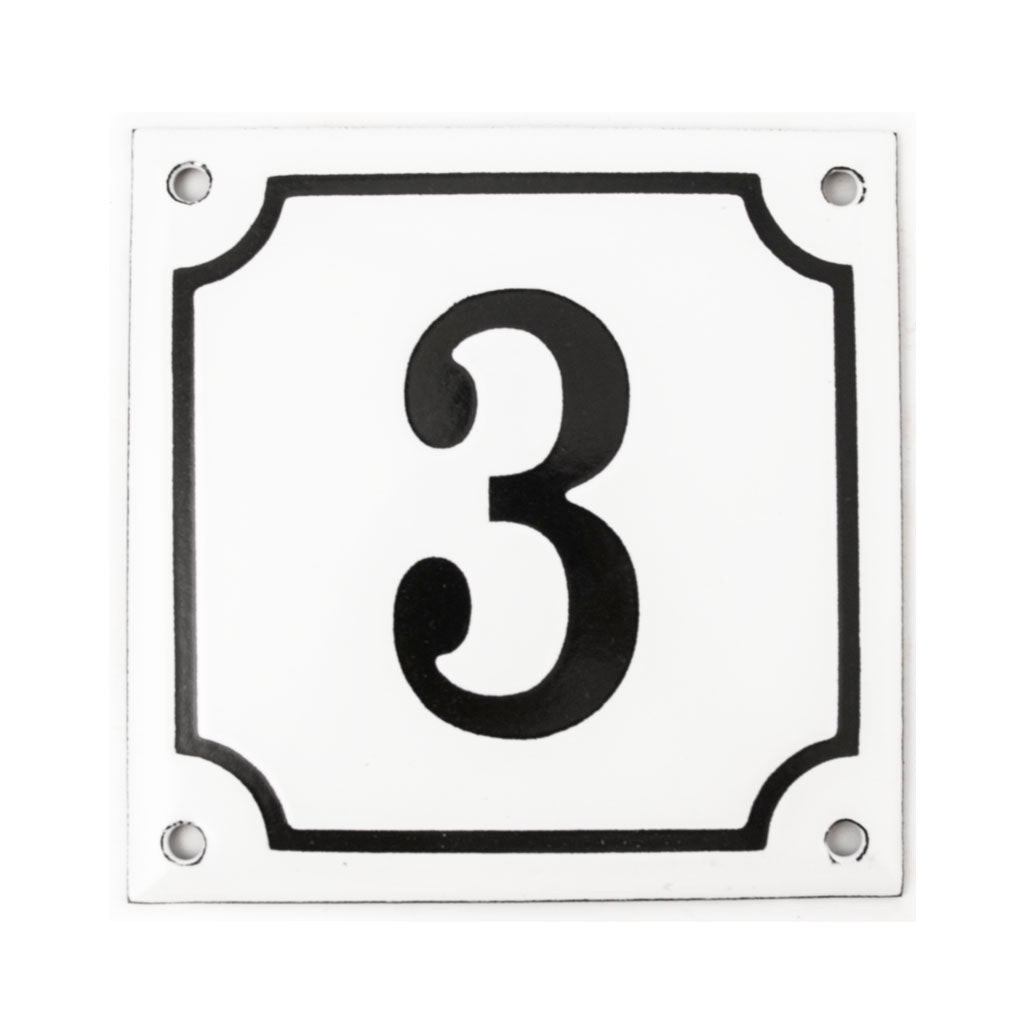 Husnummer emalje 3