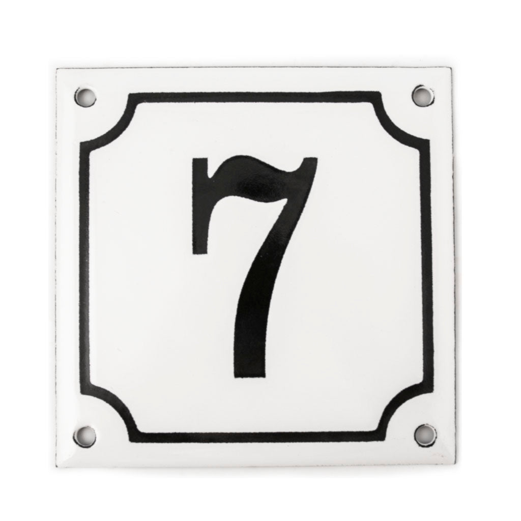 Husnummer emalje 7