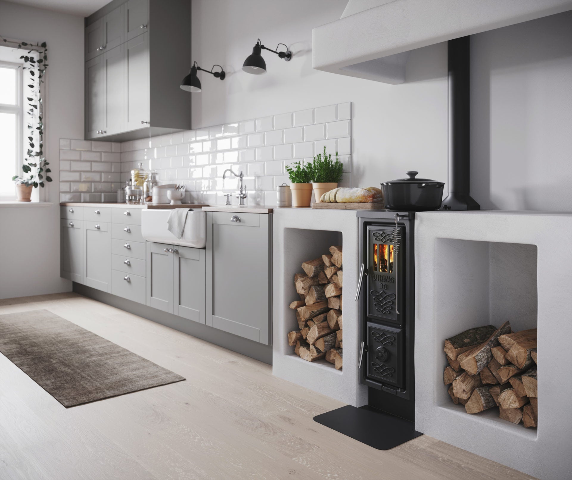 Brændeovn Viking 30