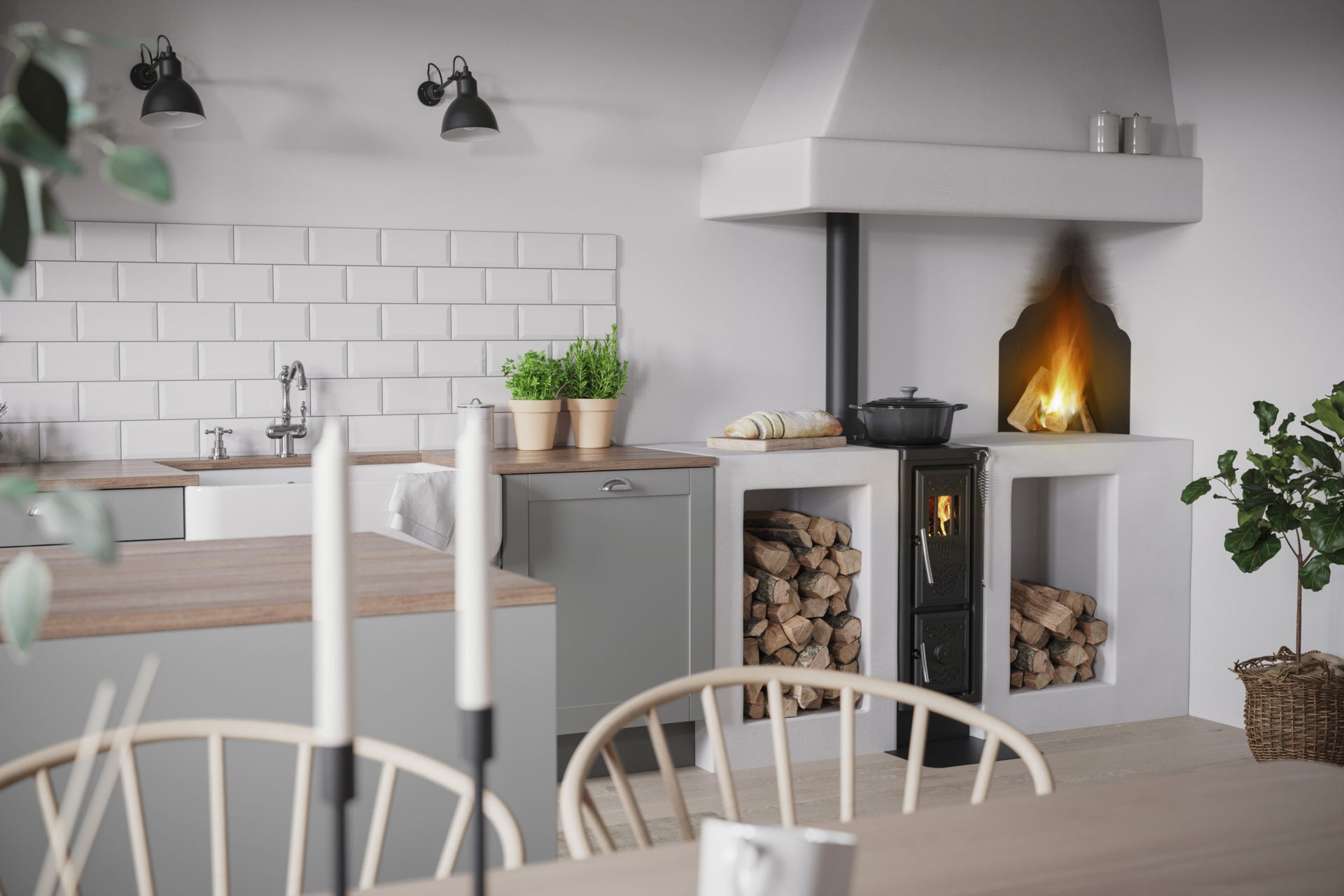 Brændeovn Viking 30