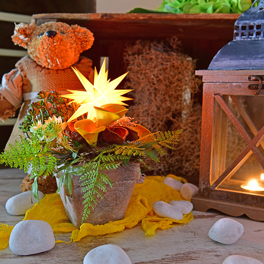 liten stjärna gul dekoration