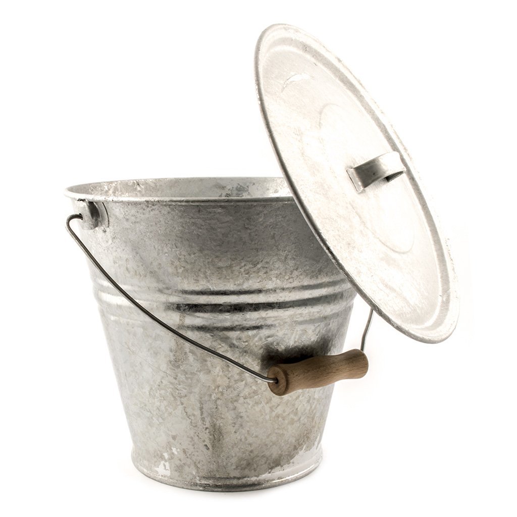 Askespand Zink m/låg 8L