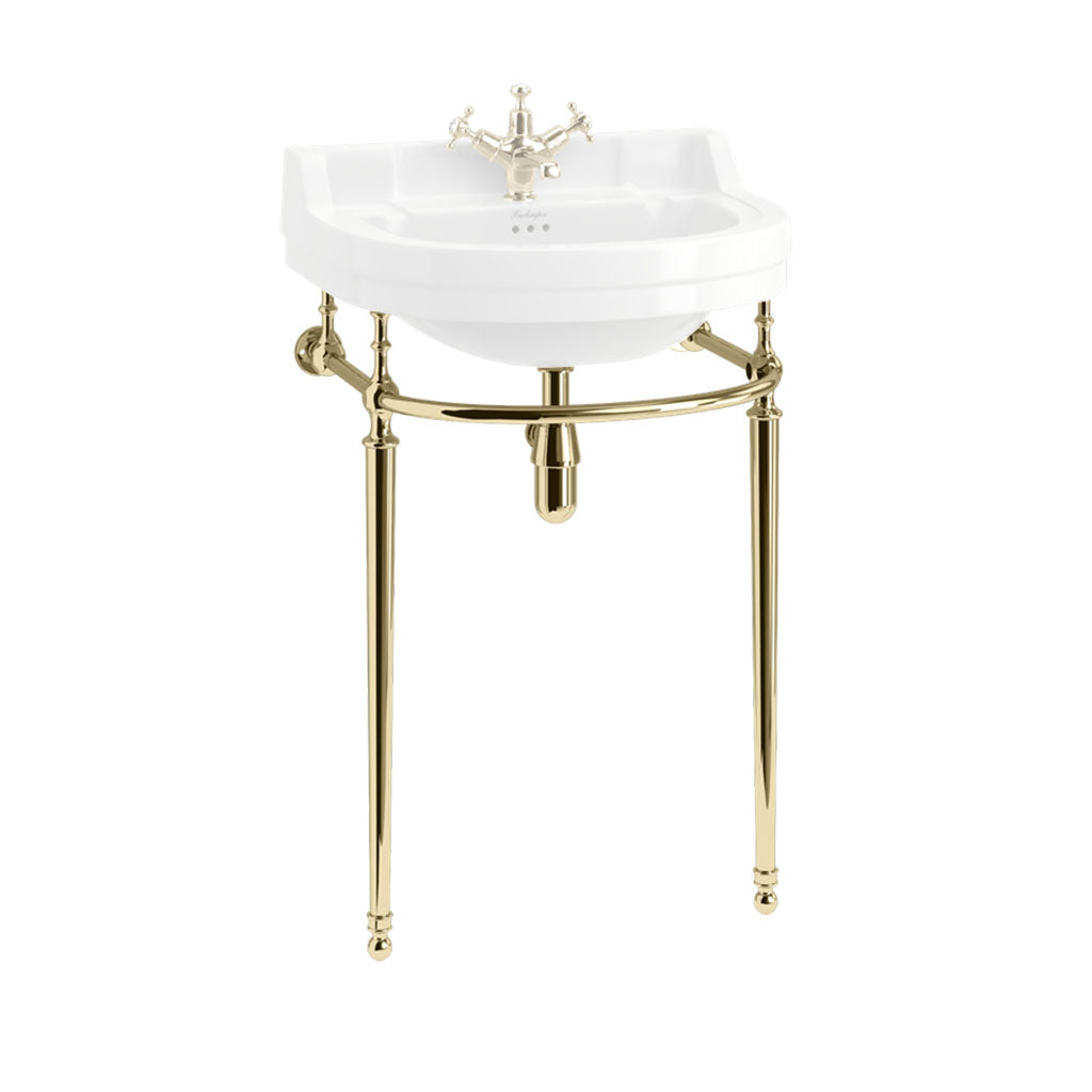 Burlington stander 560 mm afrundet messingfarvet