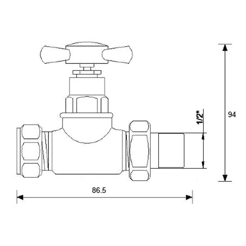 Sophia gammeldags håndklædetørrer