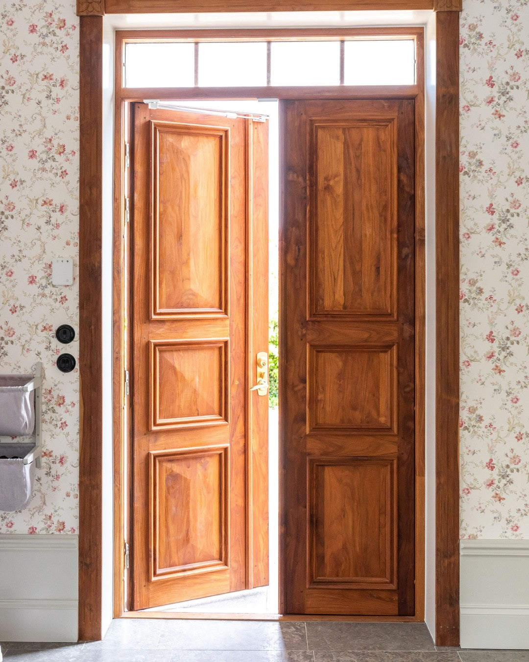 Dørbremse Hvid Dobbeltdør