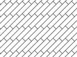 Belægningstegl sildeben rød