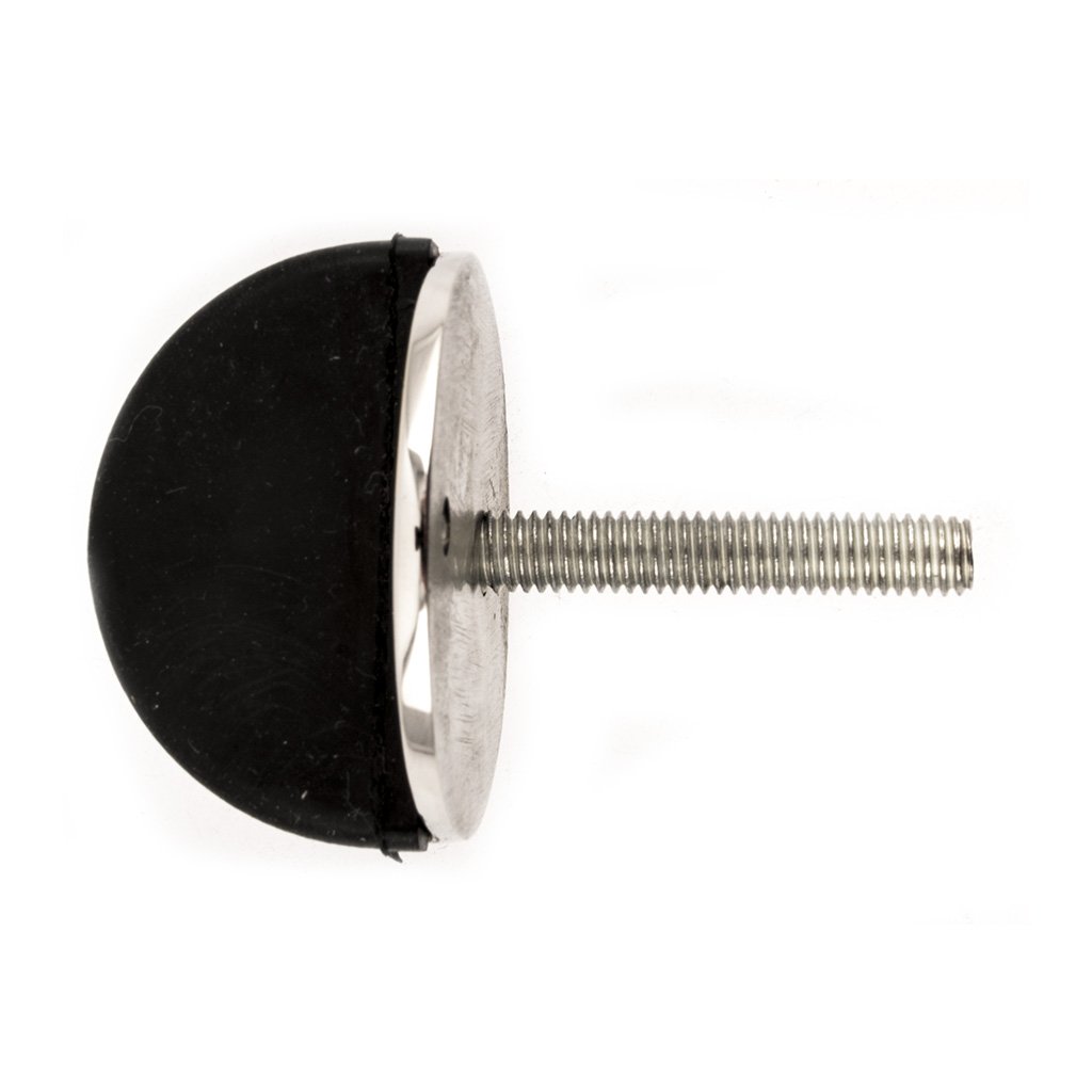 Dørstop til gulv forniklet messing