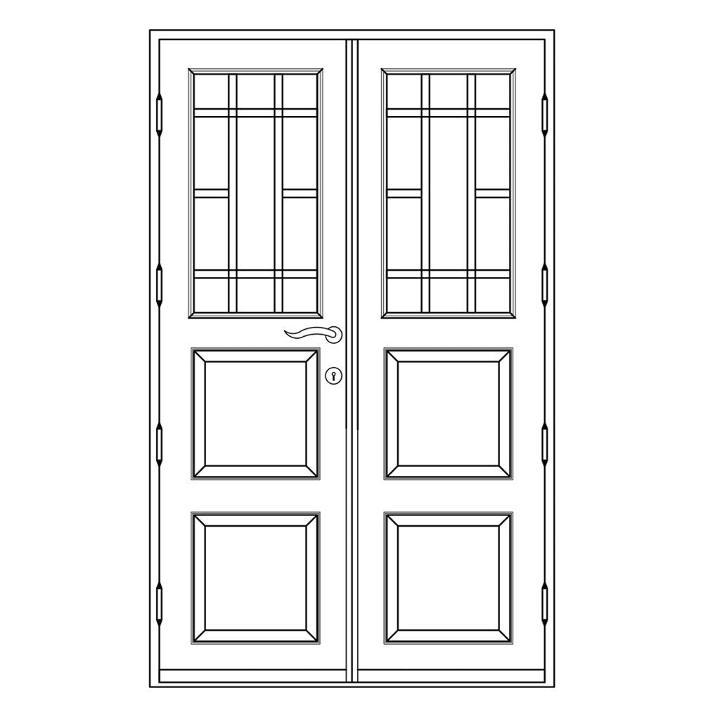 Måttanpassad Ekestad pardörr