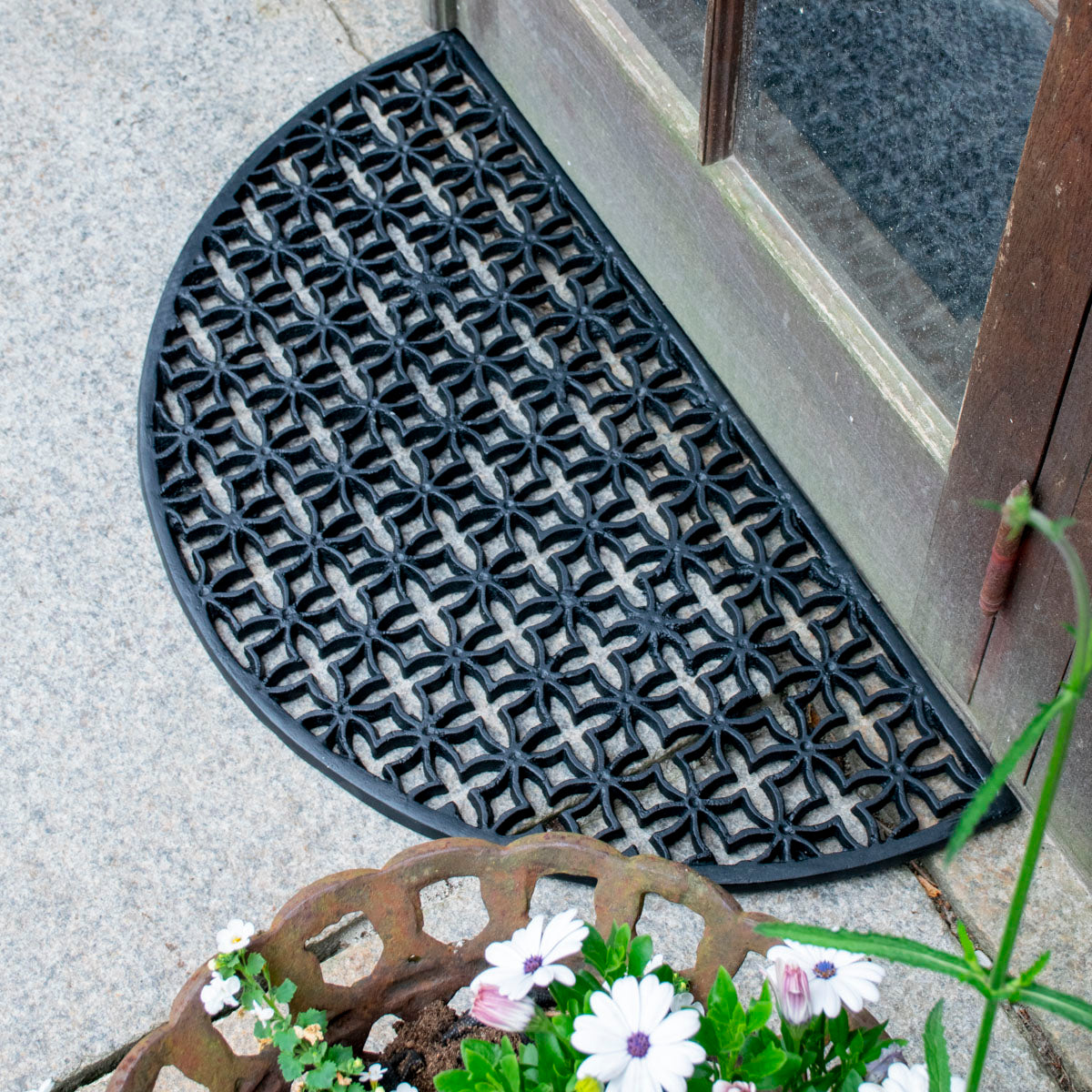 Fodskraber halvcirkel støbejern