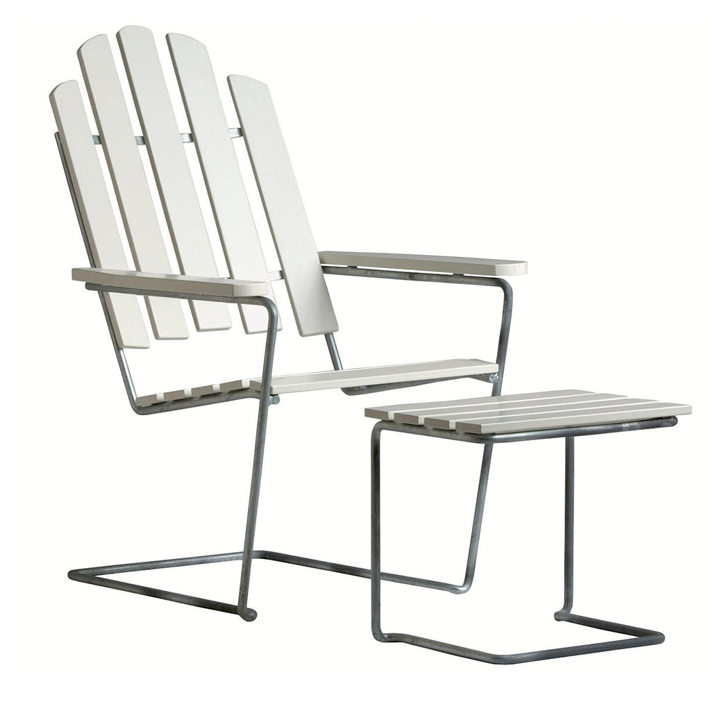 Grythyttan fodskammel A3 hvid,