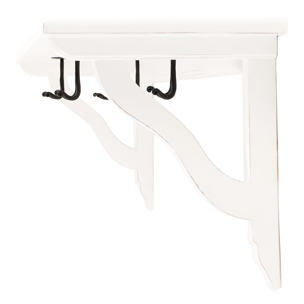 Hattehylde Hvid 600 mm