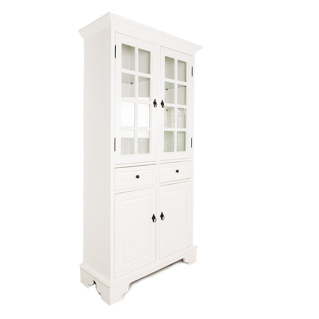 Højskab m/vitrinedøre Angelika