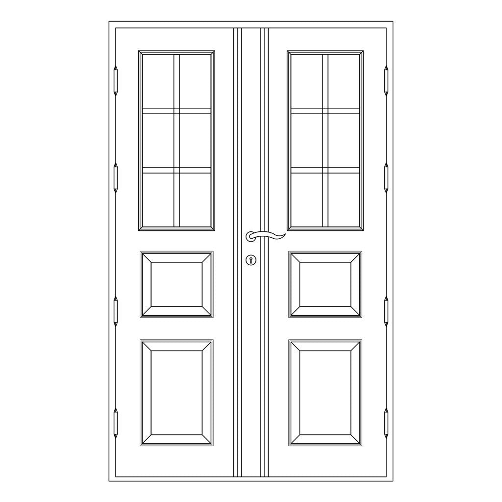 Måttanpassad Kivik pardörr