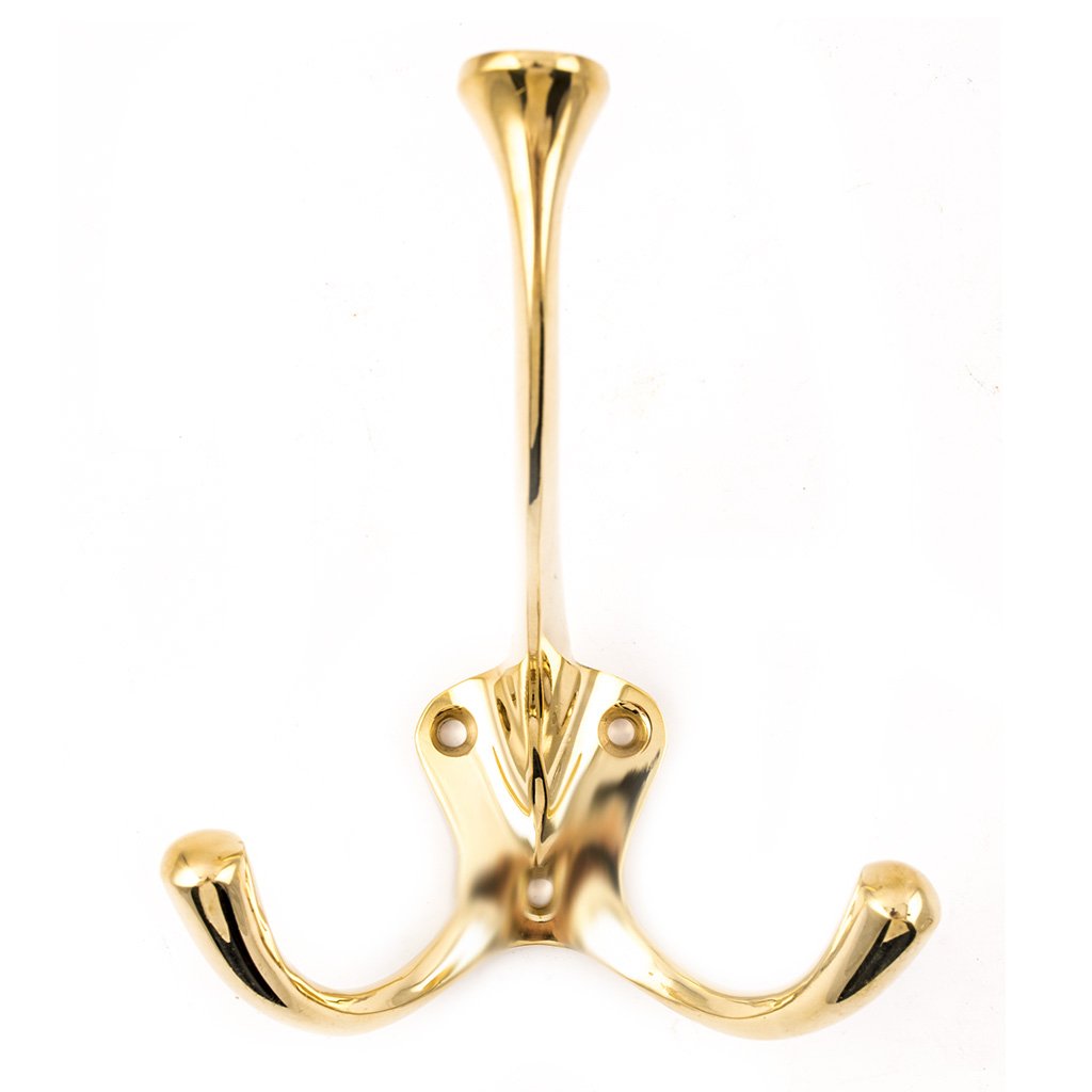 Tøj og hattekrog messing