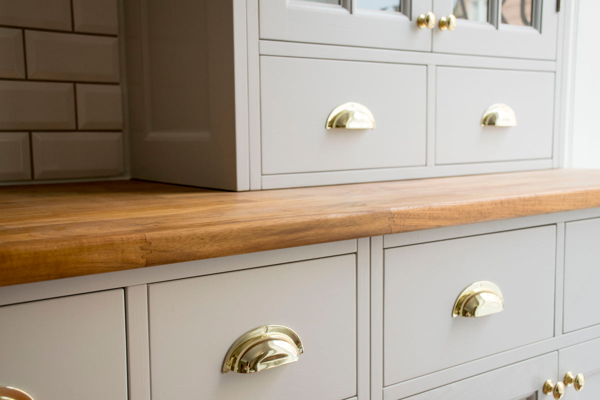 Bordplade af teak 30 mm