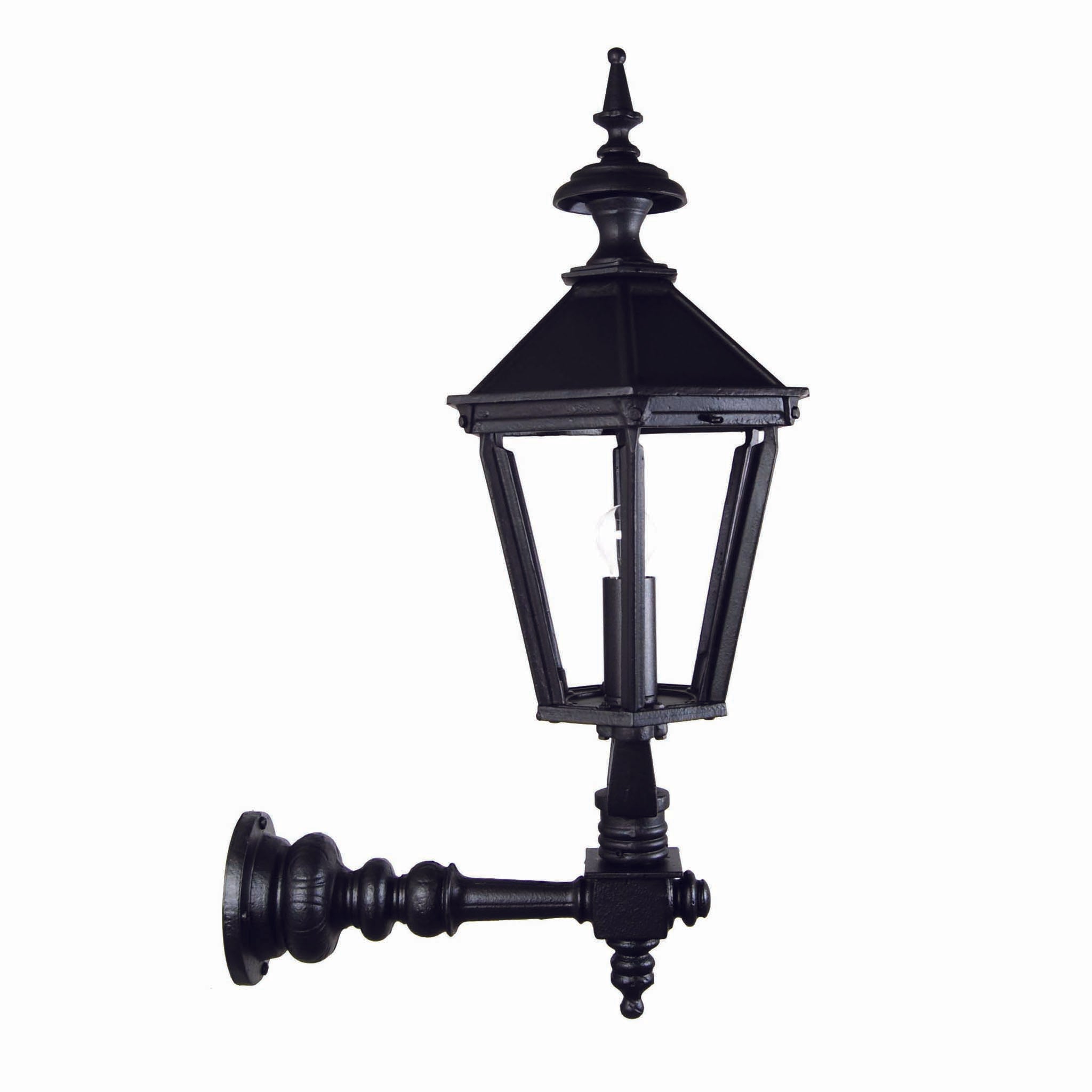 Lykthus 6 kant stort rakt fäste Kulturbelysning