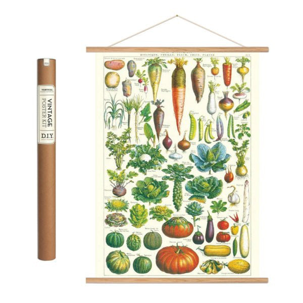 Vintage plakatkit grøntsager 'Le jardin