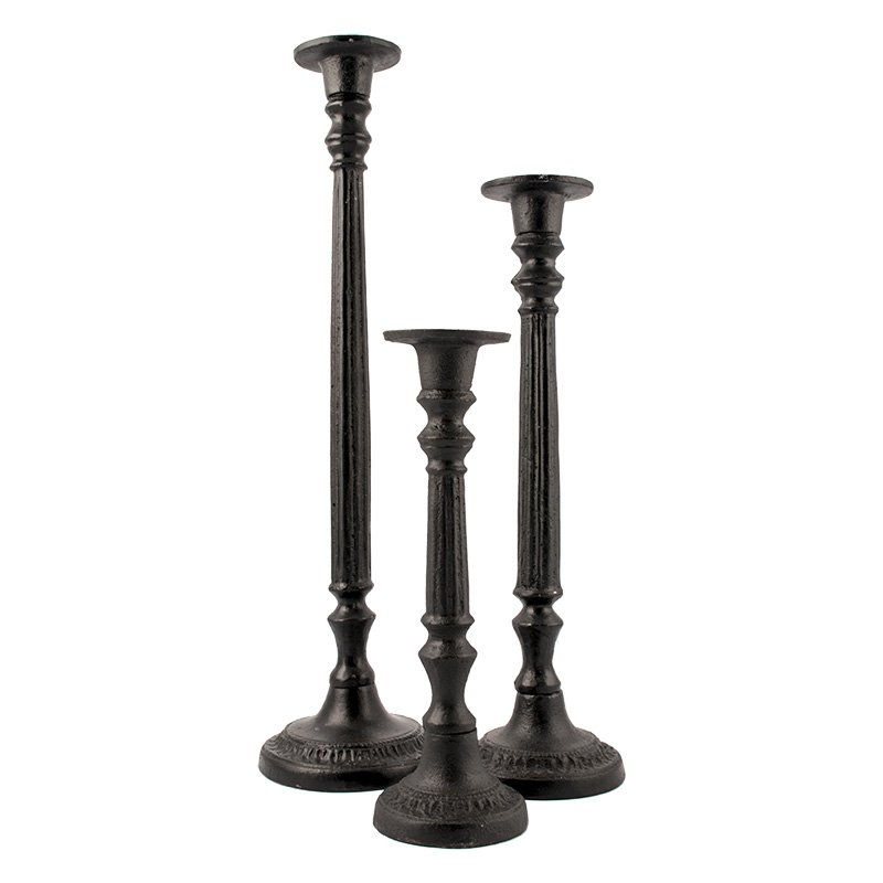 Lysestage støbejern mellem