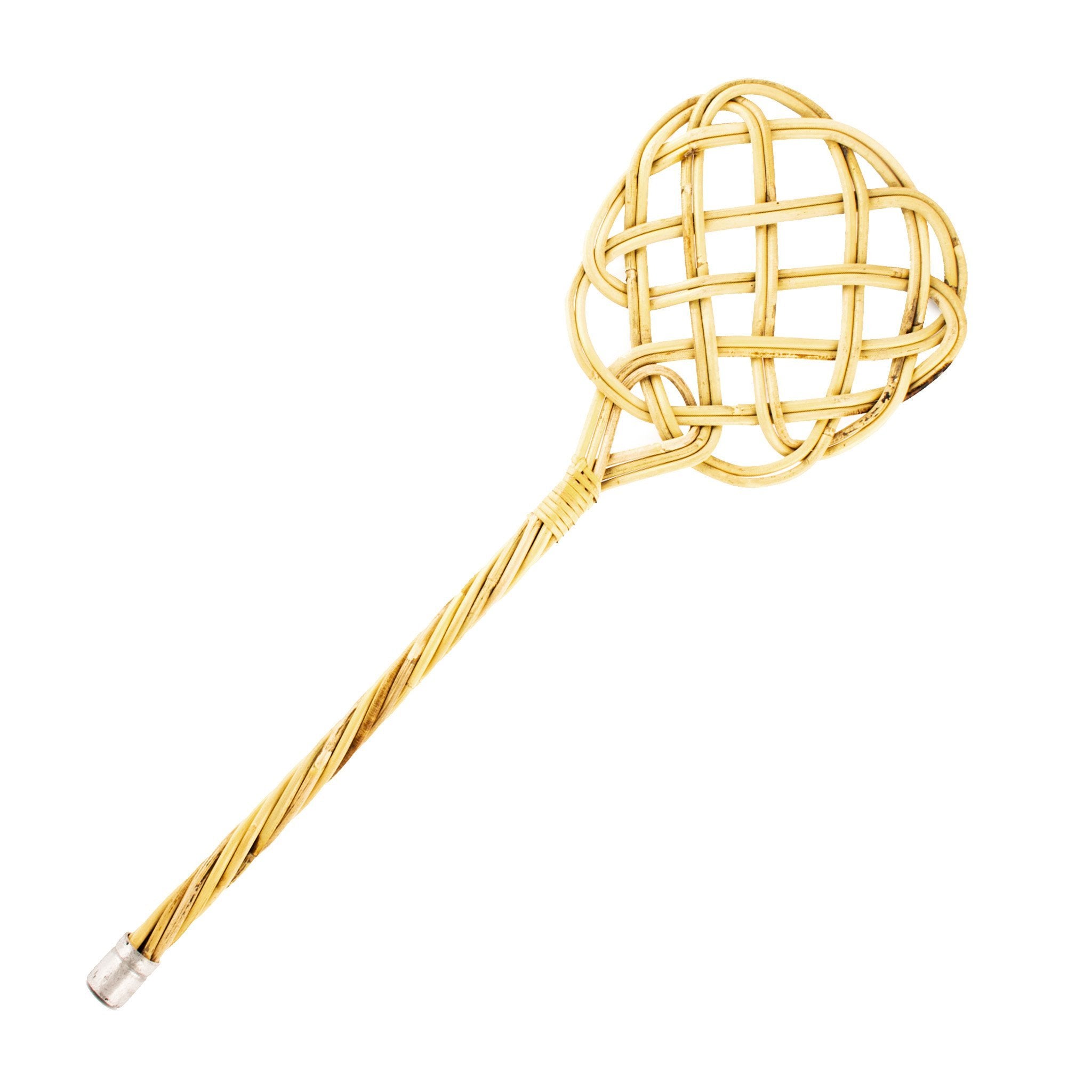 Tæppepisk i flettet rattan