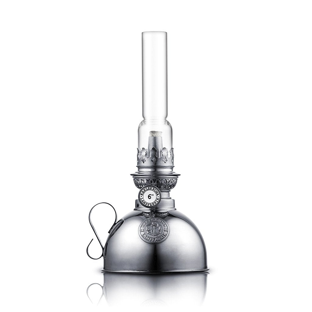 Nattlampa fotogenlampa förnicklad