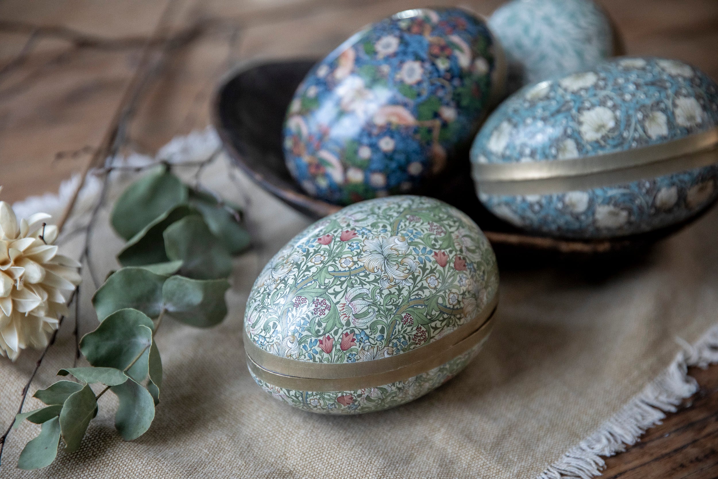 Påskeæg 15 cm William Morris Golden Lily