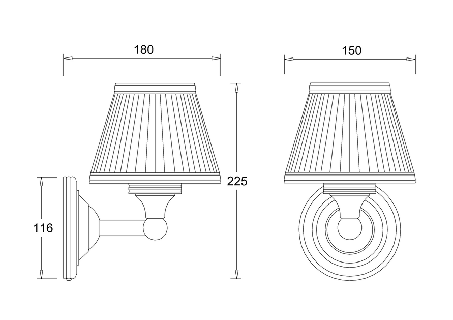 Badeværelseslampe Burlington York hvid