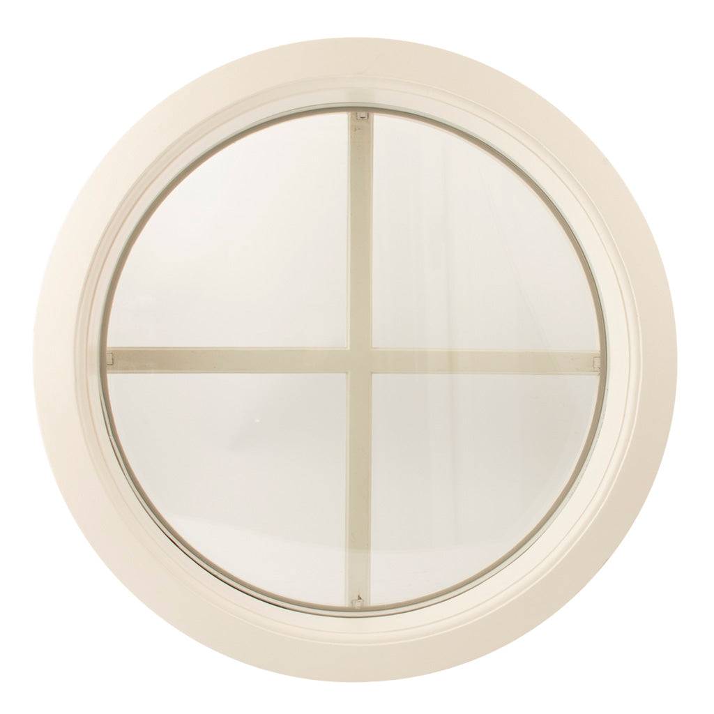 Rundt Vindue Hvidt Ø570 mm Termorude D415