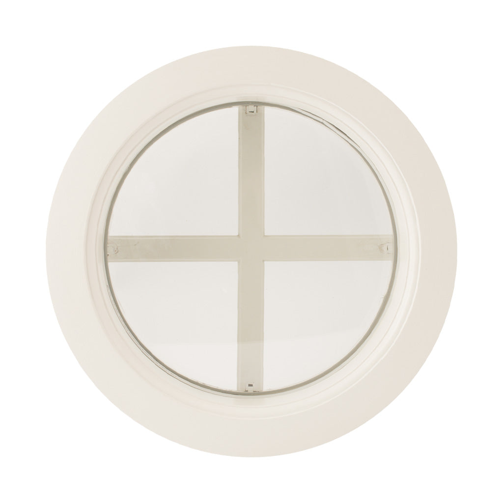 Rundt Vindue Hvidt Ø370 mm Termorude D415
