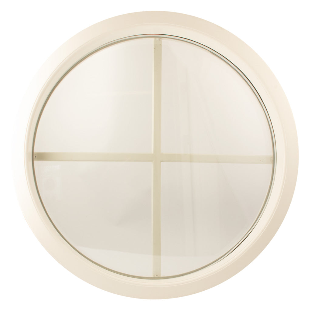 Rundt Vindue Hvidt Ø770 mm Termorude D415