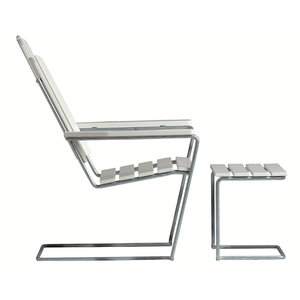 Grythyttan fodskammel A3 hvid,