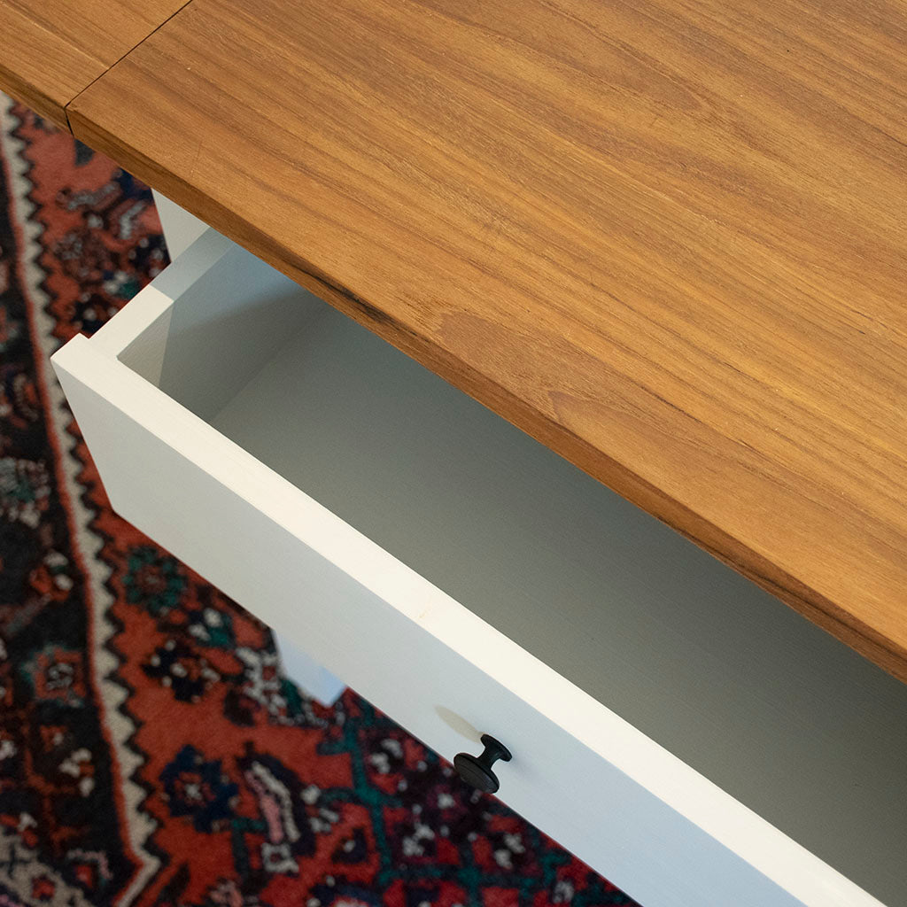 Slagbord teak/løvgrøn Vera