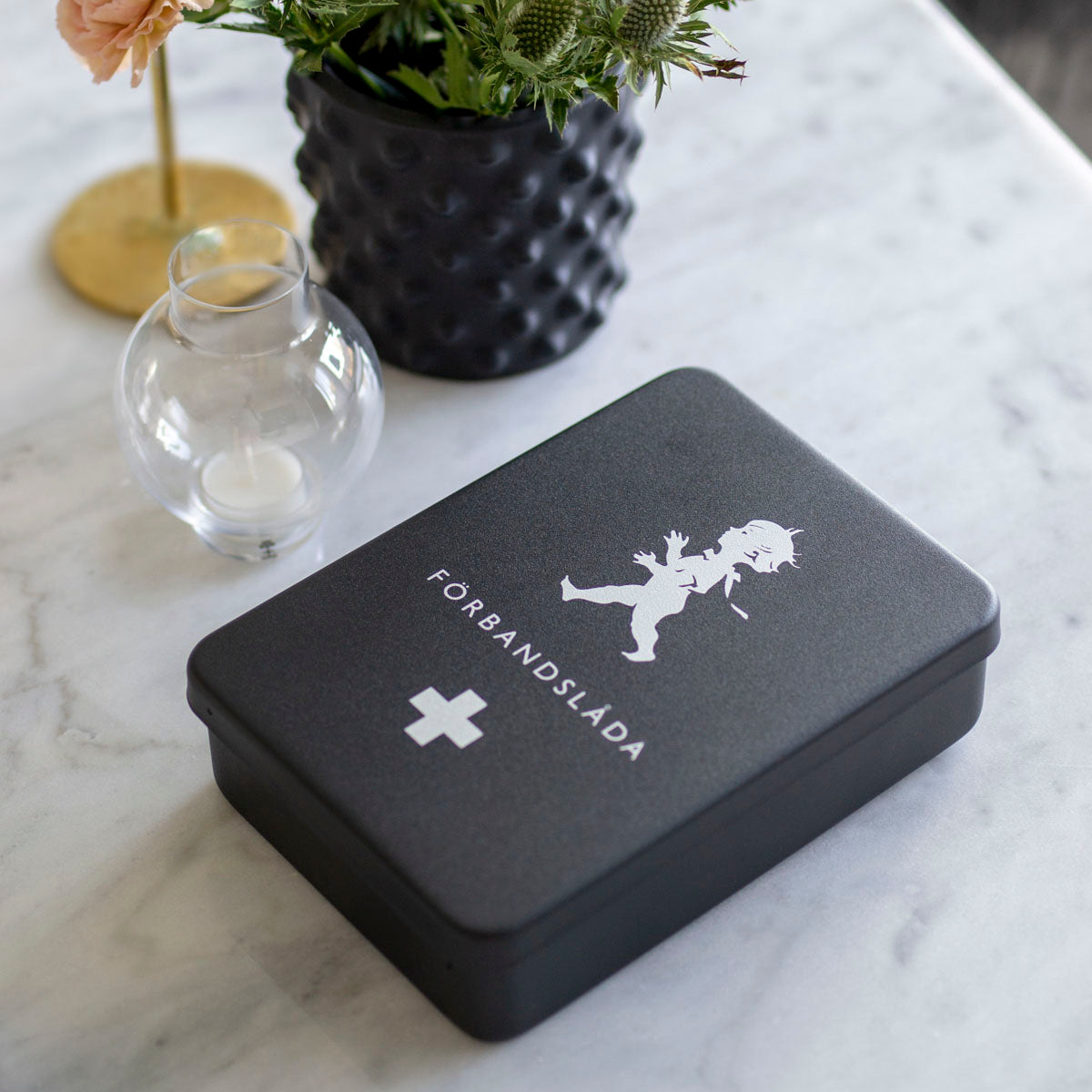 Førstehjælpskasse Sort Solstickan