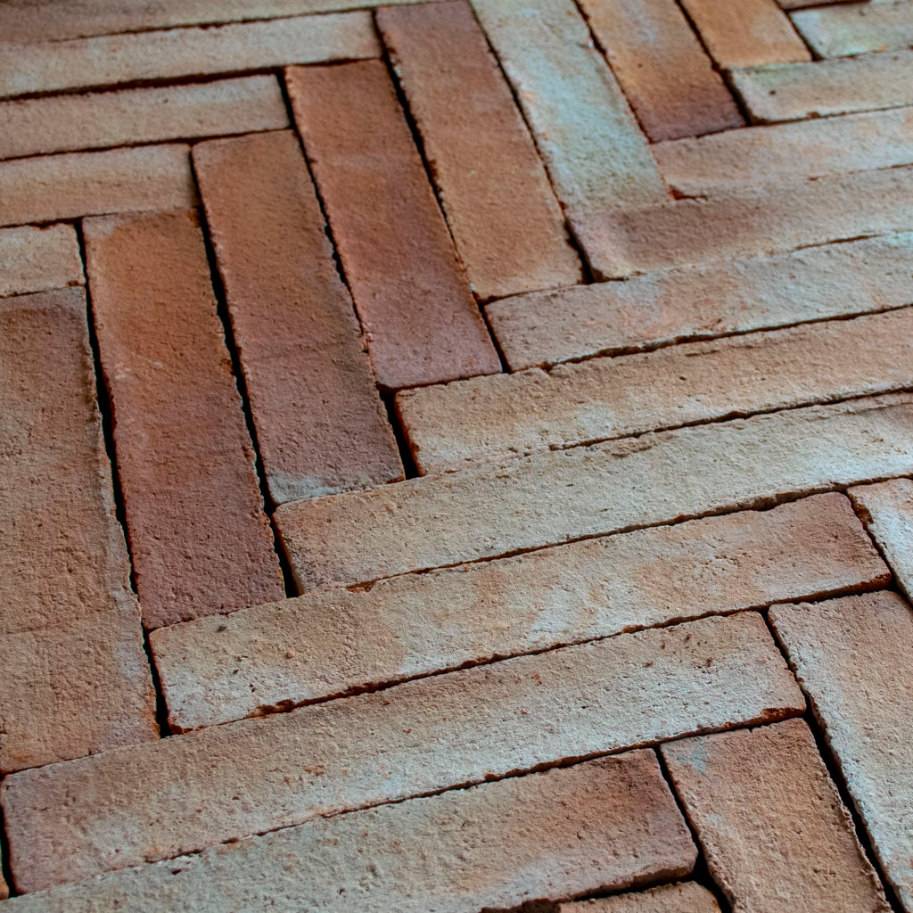 Belægningstegl sildeben rød