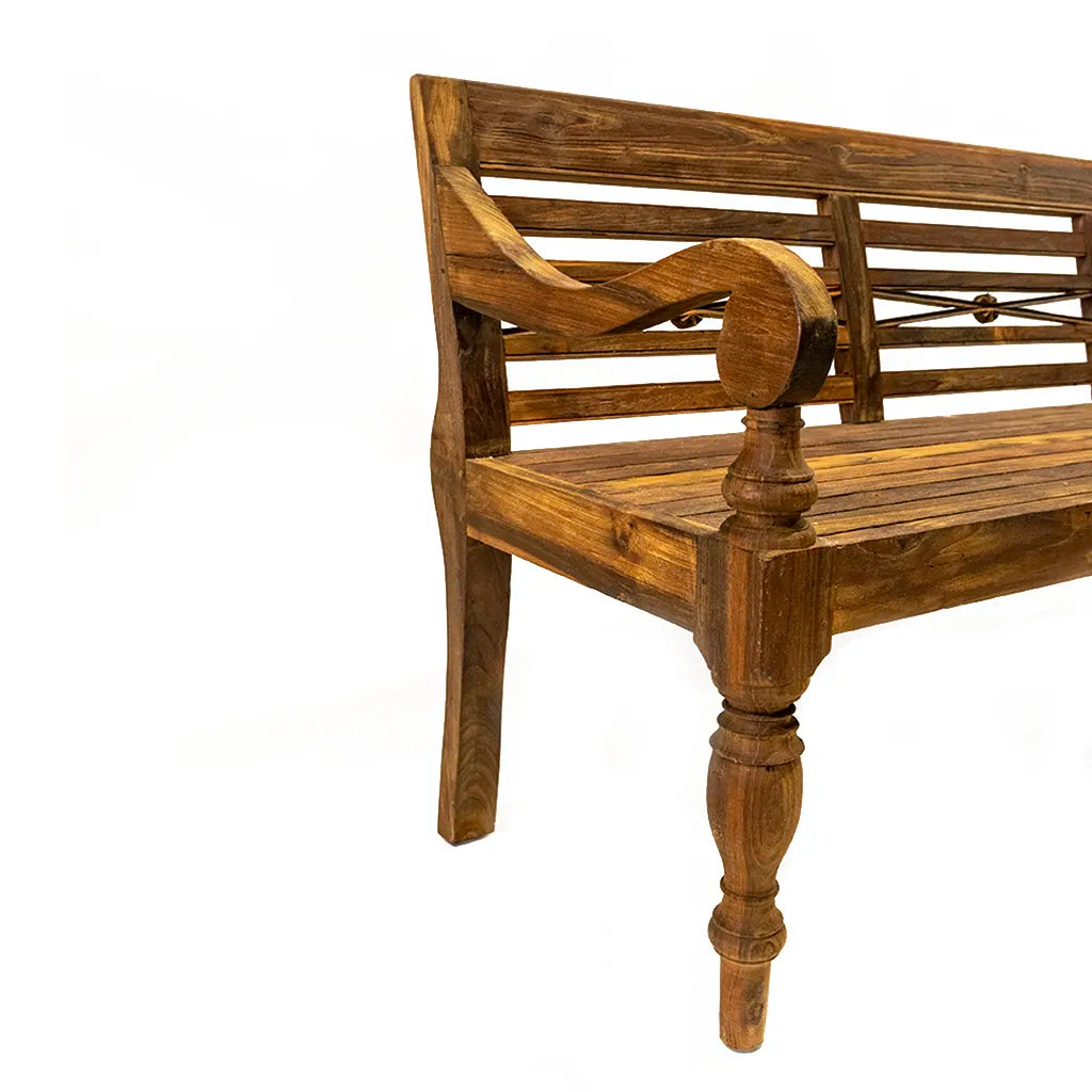 Vintage trädgårdssoffa teak