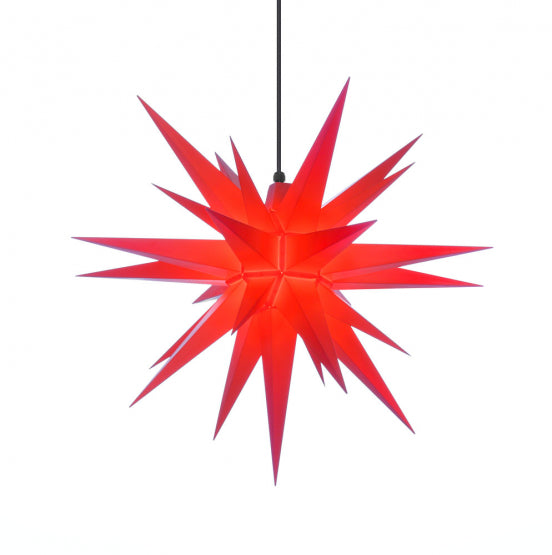 Adventsstjerne udendørs rød 68 cm