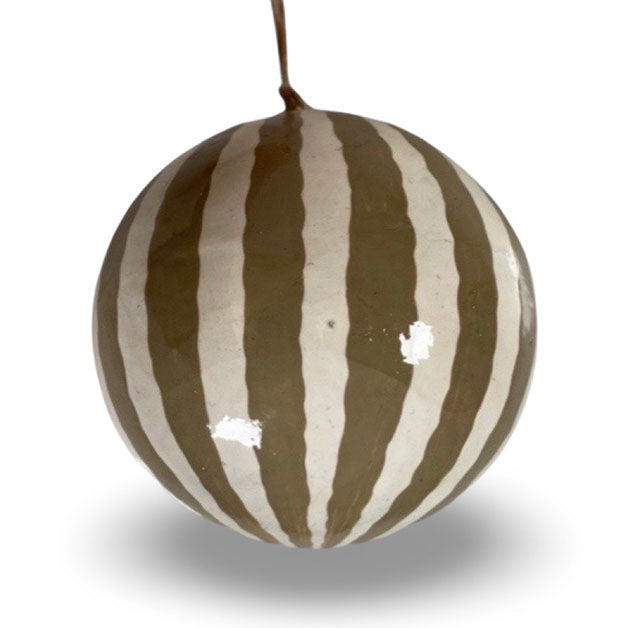 Julgranskula handmålad "Bell greige"