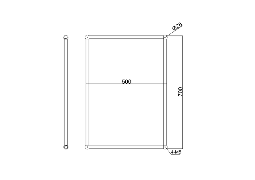 Burlington Spejl Rektangulært