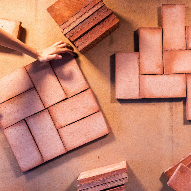 Håndlavet Gulvtegl Rød 20 mm