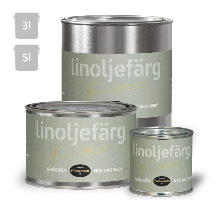 Grågrøn Linoliemaling Ottossons