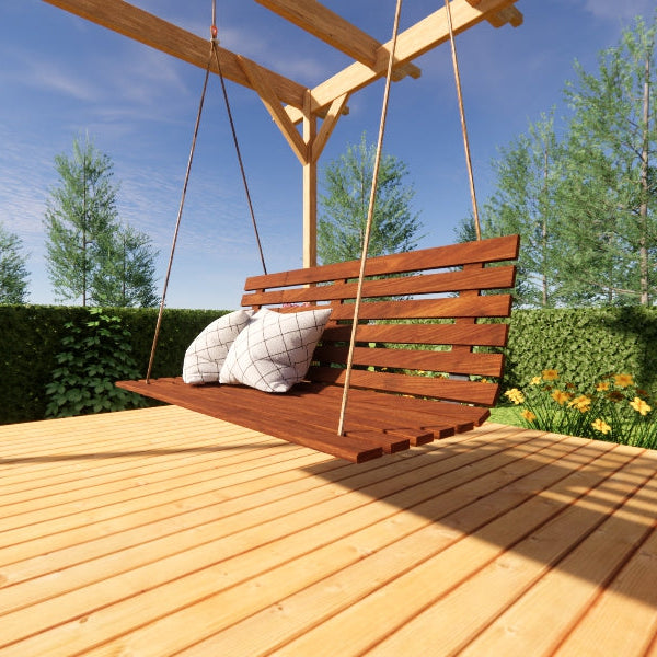 Hængesofa i teaktræ