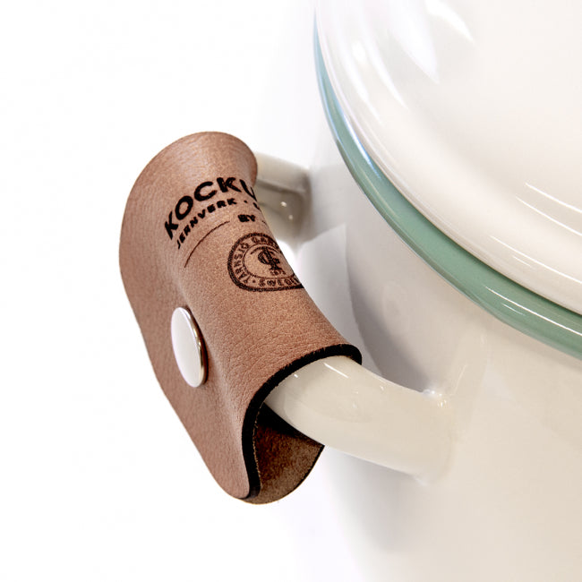 Håndtagsbetræk Kockums 11x6, sæt af 2, læder