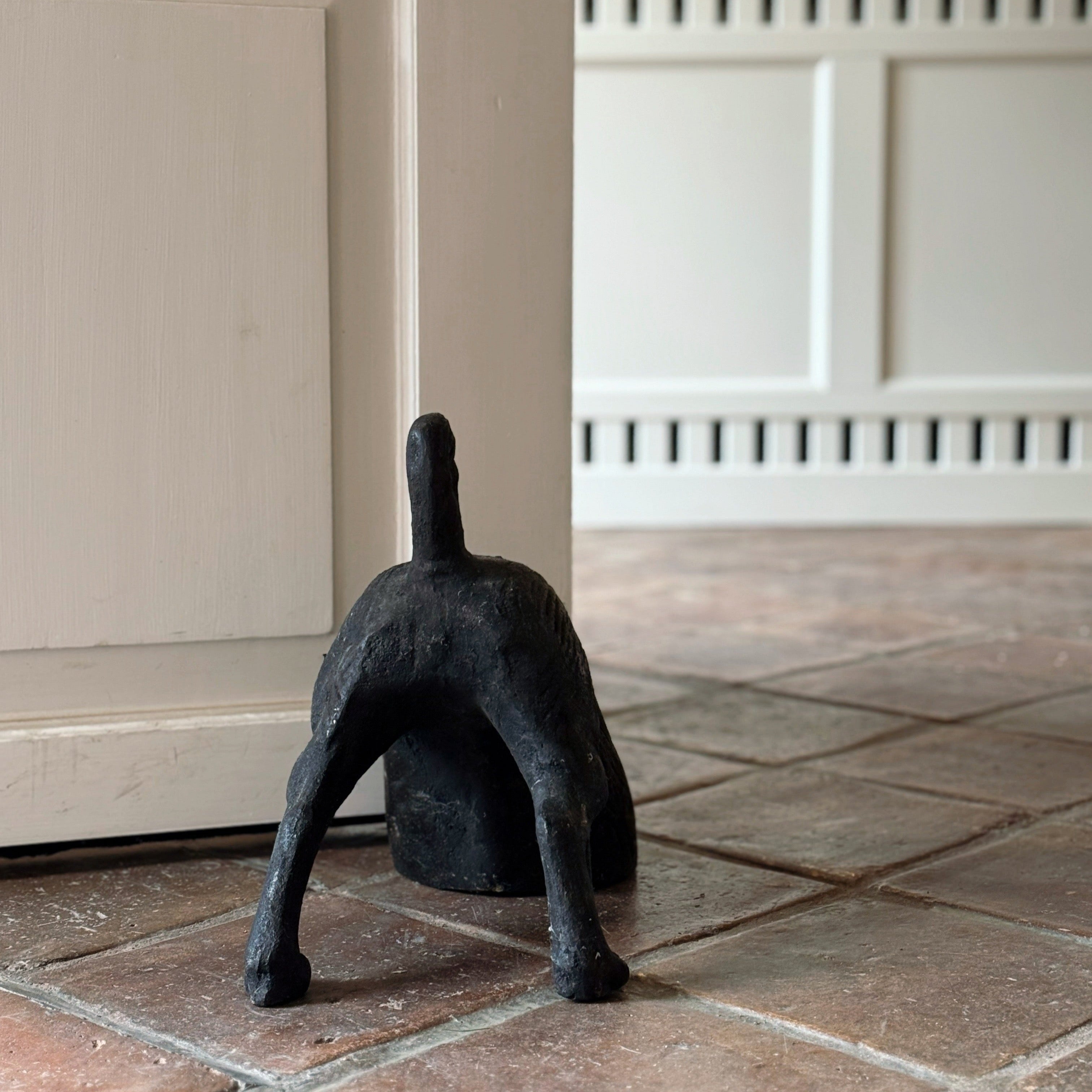 Dørstop hund støbejern