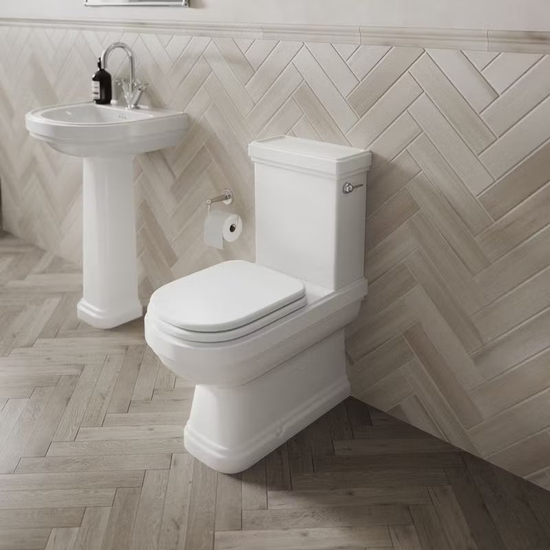Toilet Burlington Riviera gulvstående skjult P-lås