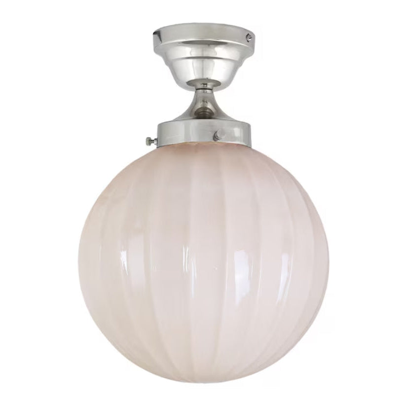 Taklampa Marit Nickel/Opal Beige Stor