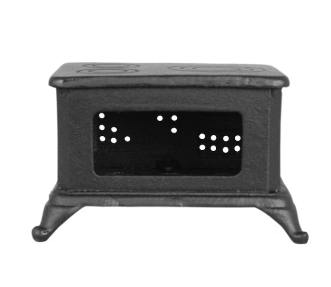 Liten Köksspis för Värmeljus Svart