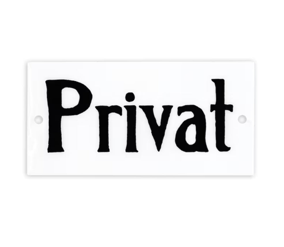 Skylt Privat